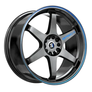 Spec-1 Racing – SPT-33 – Black – 17″x8″ 38mm – All weather Wheels – SPT-331782838GBBL